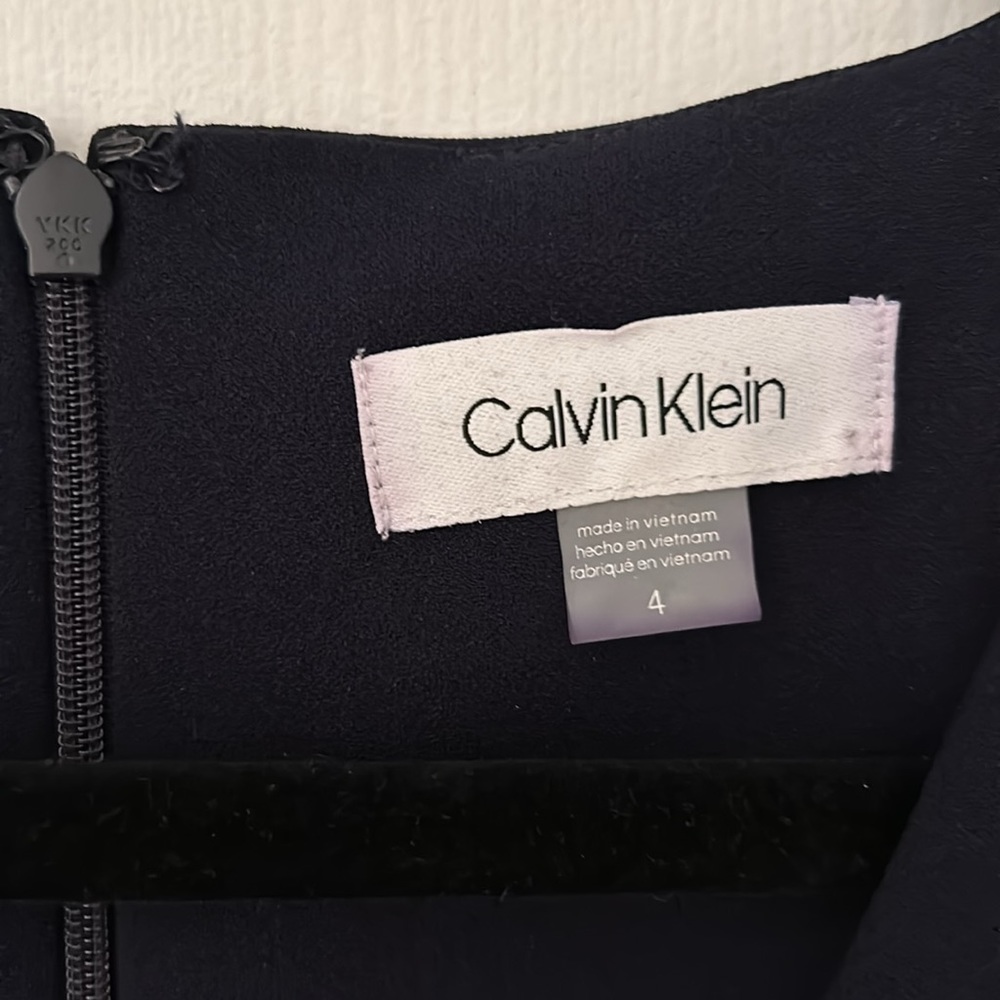 Calvin Klein navy blue midi dress size 4 - Picture 3 of 8